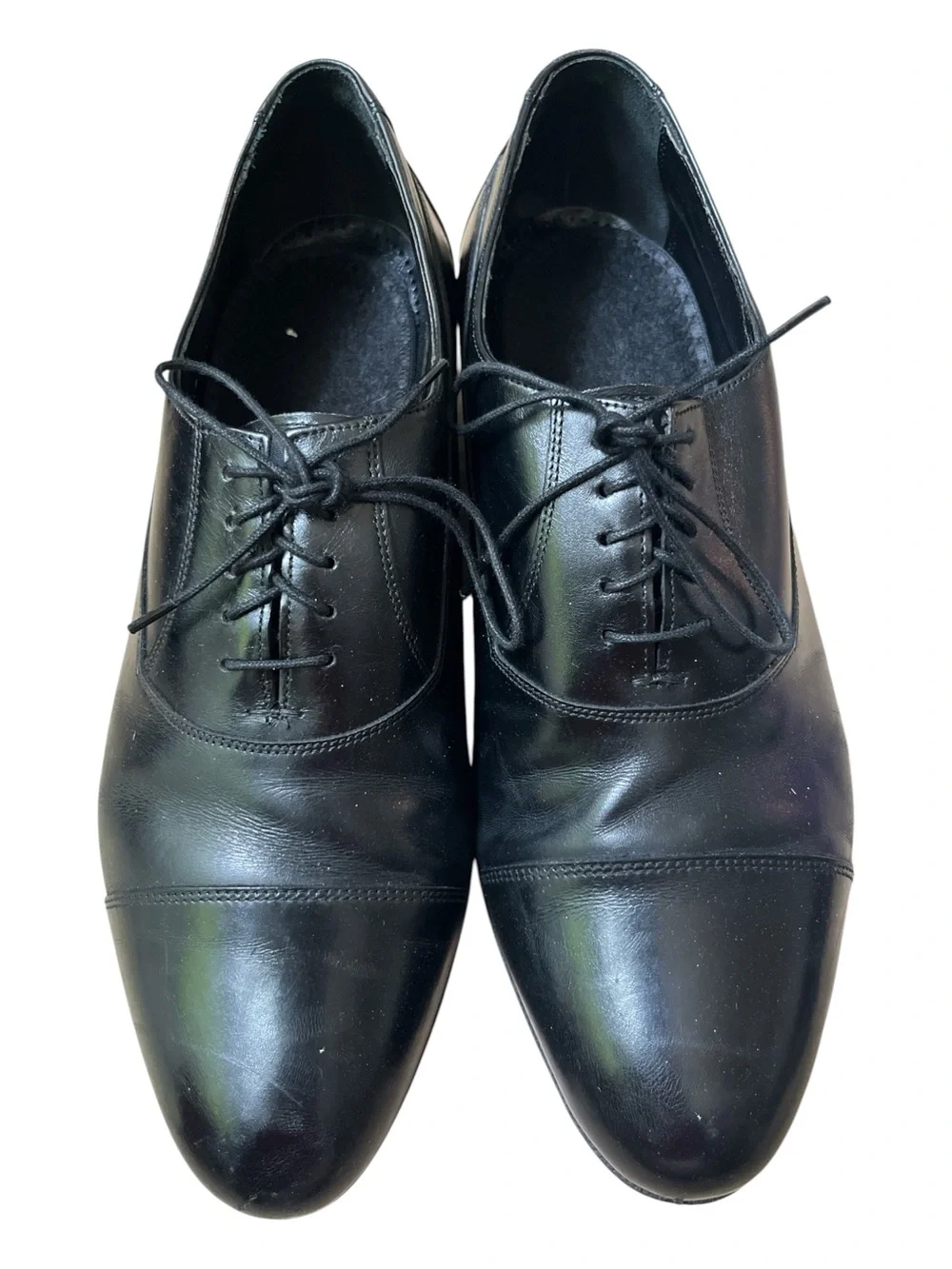 Florsheim Black Leather Dress Shoes Men's Size 9.5 Classic Oxfords